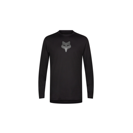 Koszulka Rowerowa z Długim Rękawem FOX Ranger Head Black