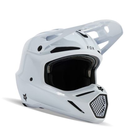 Fox Kask Motocyklowy  V3 Rs Carbon Solid White M