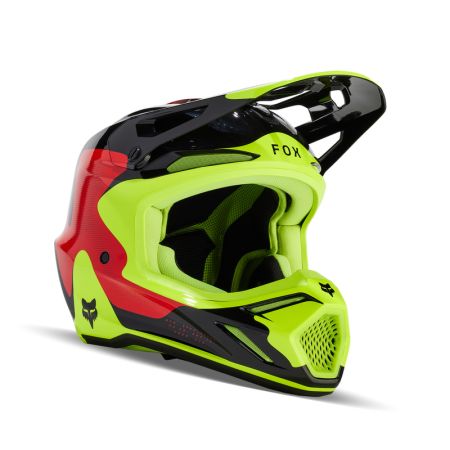 Fox Kask Motocyklowy  V3 Revise Red Yellow M