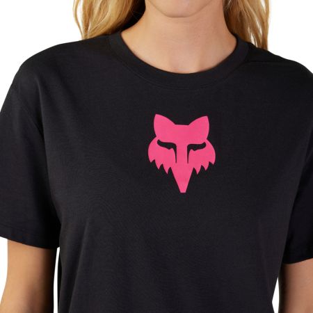 Fox T-shirt Damski  Head Black Pink Xs