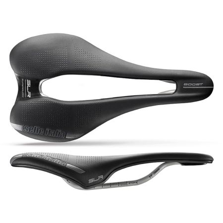 Siodło SELLE ITALIA SLR BOOST SUPERFLOW S (id match - S3) ti 316 tube 7, fibra-tek, czarne (NEW) 