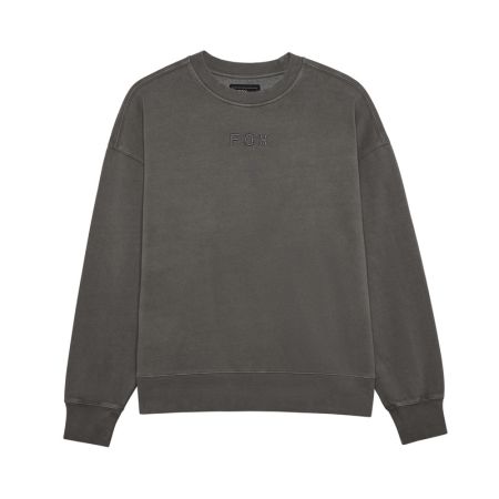 Fox Bluza  Wordmark Oversized Fleece Crew Pewter S