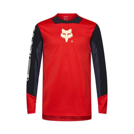 Fox Koszulka Rowerowa Z DŁugim RĘkawem  Defend Elevated Fluo Red S