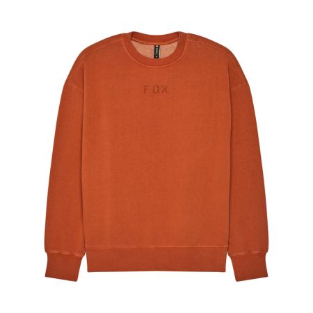 Fox Bluza  Wordmark Oversized Fleece Crew Cognac M