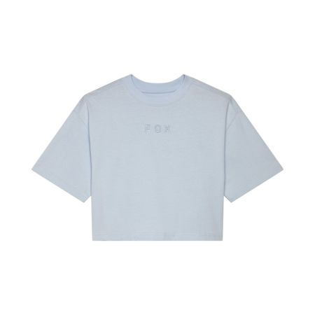 Fox T-shirt Damski  Wordmark Os Crop Pale Blue M