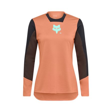 Fox Koszulka Rowerowa Z DŁugim RĘkawem Damska  Defend Elevated Coral S