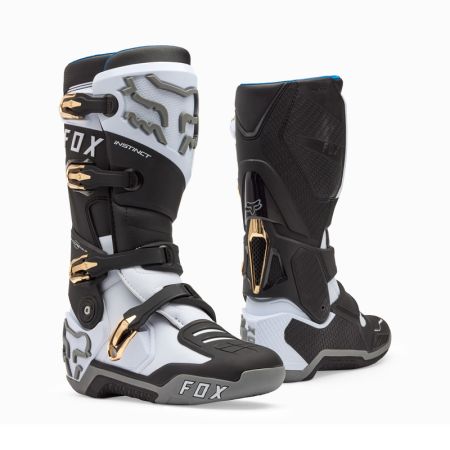 Fox Buty Motocyklowe  Instinct White Black Grey 9 (wkŁadka 265mm)