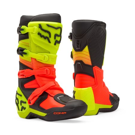 Fox Buty Motocyklowe Junior  Comp Orange Yellow Y3 (wkŁadka 222mm)