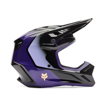 Fox Kask Motocyklowy  V3 Drip Black Purple S