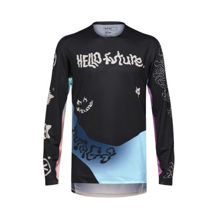 Fox Koszulka Rowerowa Z DŁugim RĘkawem  Flexair Hello Future Cream M