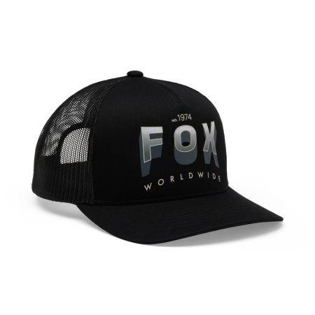 Czapka z daszkiem FOX Block Mesh Trucker Black