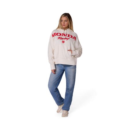Fox Bluza Z Kapturem Damska  Honda Fleece Po Off White Xs