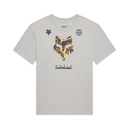 Fox T-shirt Damski  Image Print Light Grey S