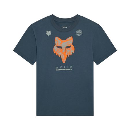 Fox T-shirt Damski  Image Print Deep Cobalt S