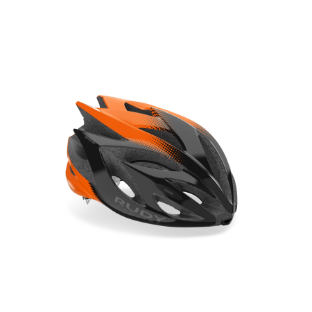 Kask Rudy Project RUSH BLACK-ORANGE (SHINY)