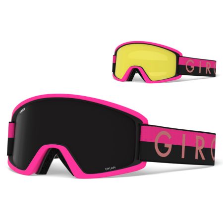 Gogle zimowe GIRO DYLAN BLACK PINK THROWBACK (szyba ULTRA BLACK 9% S3 + YELLOW 84% S0) 