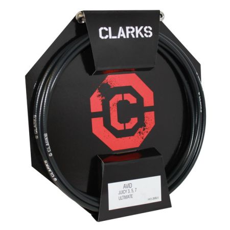 Przewód hamulca hydraulicznego CLARK'S AVID (Juicy 5/7, Juicy Carbon, Ultimate) z końcówkami przód tył 3000mm czarny 