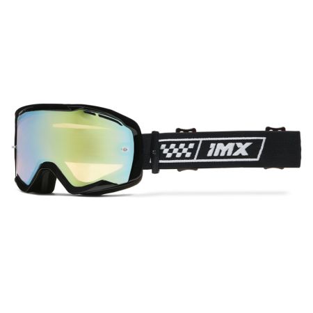 Gogle IMX Endurance Race Black Gloss/White (szyba iridium gold + clear)
