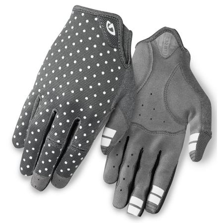 Rękawiczki damskie GIRO LA DND długi palec dark shadow white dots roz. XL (obwód dłoni 205-210 mm / dł. dłoni 196-205 mm) (NEW) 