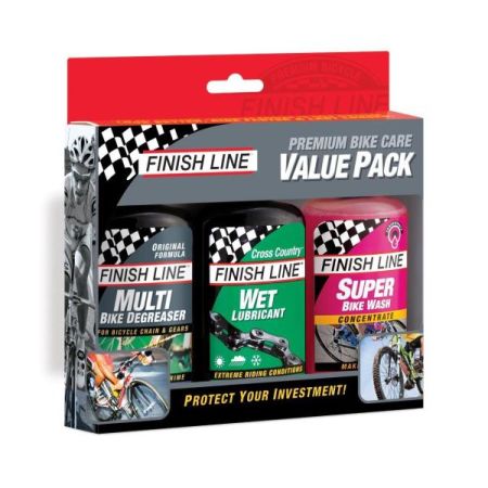 Finish Line Zestaw Premium Bike 3x120ml (odtłusczacz, olej Cross Country, środek do mycia) 