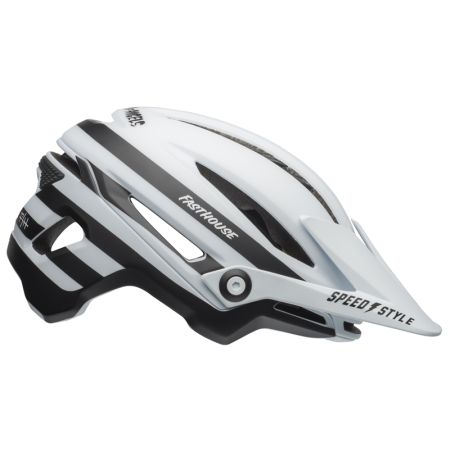 BELL SIXER INTEGRATED MIPS fasthouse stripes matte white black kask-M
