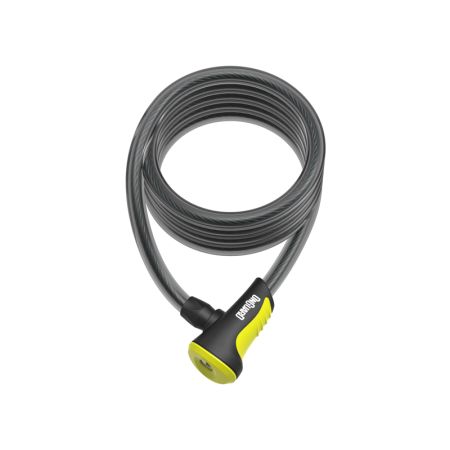 Zapięcie rowerowe ONGUARD NEON 8157YL Linka - 10mm 180cm - uchwyt + 2 x Klucze z kodem żółte 
