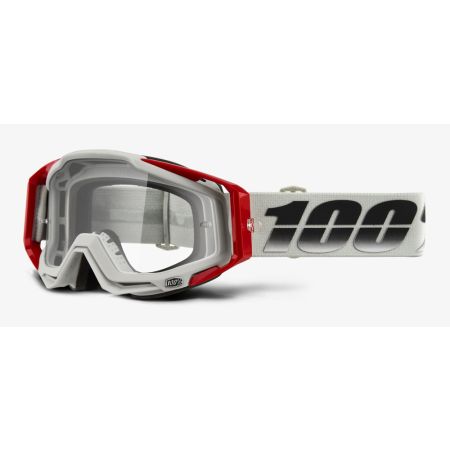 Gogle 100% RACECRAFT SUEZ (Szyba Przezroczysta Anti-Fog + 10 Zrywek)