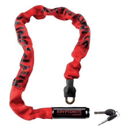 KRYPTONITE ZAPIĘCIE ŁAŃCUCHOWE KRYPTONITE KEEPER 785 INTEGRATED CHAIN RED 0,7CM X 85CM 