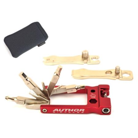 Klucze zestaw AUTHOR EXPERT 19 czerwono-srebrne 