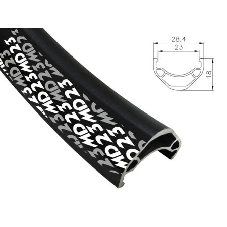 Obręcz mtb ALEXRIMS MD23 27.5"x32otw. Tubeless Ready H.tarczowy kapslowana czarna 