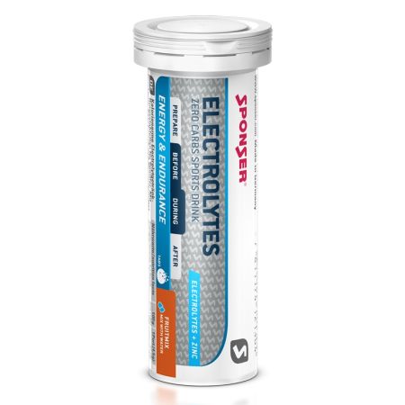Elektrolity SPONSER ELECTROLYTES TABS Lemon tabletki (pudełko 12szt x 10 tabletek) (NEW).