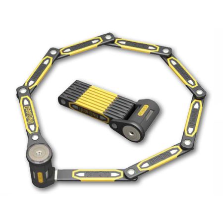 Zapięcie rowerowe ONGUARD Heavy Duty Link Plate Lock K9 SKŁADANE 8113 - 79cm - 5 x Klucze z kodem 