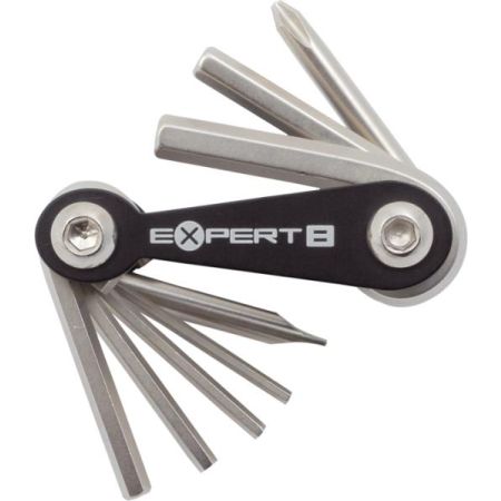 Klucze zestaw AUTHOR EXPERT 8 czarno-srebrne 