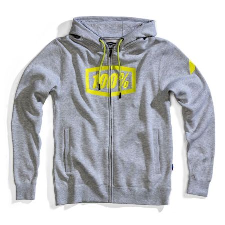 Bluza męska 100% SYNDICATE Hooded Zip Sweatshirt Grey Heather roz. XL (NEW) 