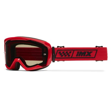Gogle IMX Endurance Race Red Gloss/Red (szyba dark smoke + clear)