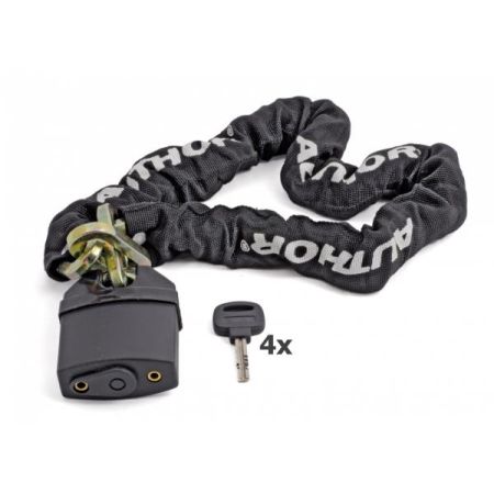 Zapięcie łańcuch AUTHOR ACHL-65 8x90 na kłódkę czarne 