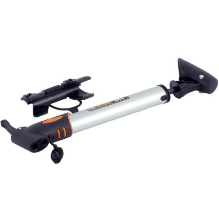 Pompka AUTHOR TWIN 2 aluminiowa srebno-czarna 