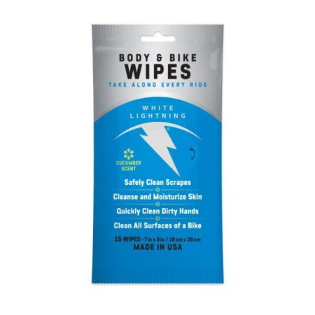 White Lightning Chusteczki do czyszczenia BODY & BIKE, pakowane po 15 sztuk 