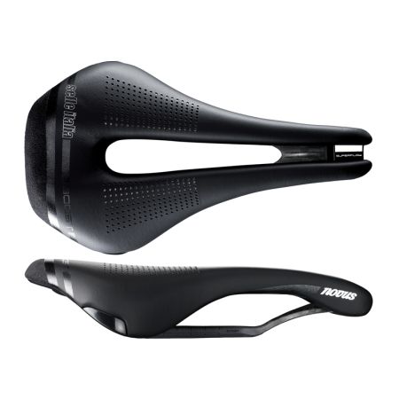 Siodło SELLE ITALIA NOVUS BOOST KIT CARBONIO SUPERFLOW L (id match - L3) carbon/keramic 7x9, fibra-tek, czarne (NEW) 