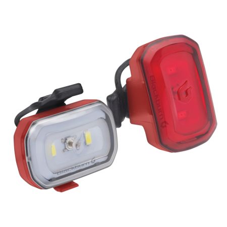 Zestaw lampki BLACKBURN CLICK USB przód 60 lumenów, CLICK USB tył 20 lumenów czerwone (NEW) 