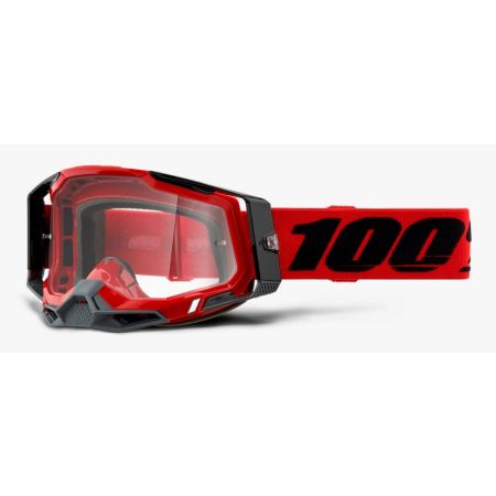 Gogle 100% Racecraft 2 red (szyba clear Anti-Fog)