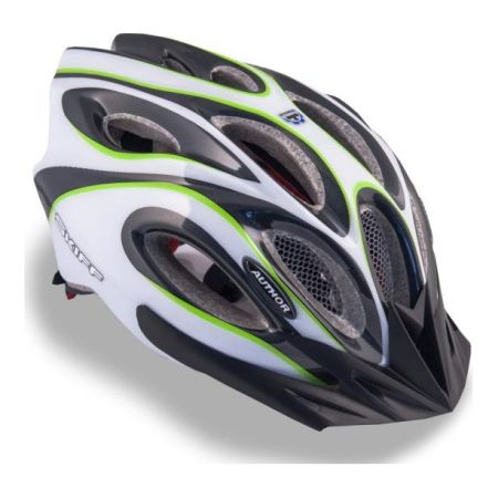 Kask AUTHOR SKIFF biało-czarno-zielony 58-62 