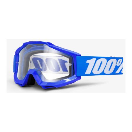 Gogle 100% ACCURI REFLEX BLUE (Szyba Przezroczysta Anti-Fog) 