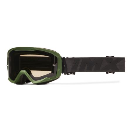 Gogle IMX Endurance Flip Green Matt/Black (szyba dark smoke + clear)