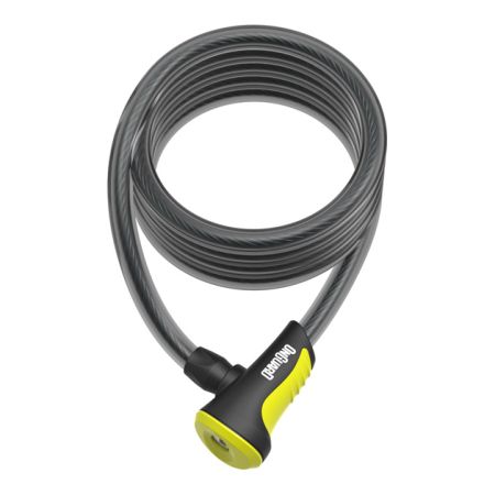 Zapięcie rowerowe ONGUARD NEON 8156YL Linka - 12mm 180cm - uchwyt + 2 x Klucze z kodem żółte (NEW) 