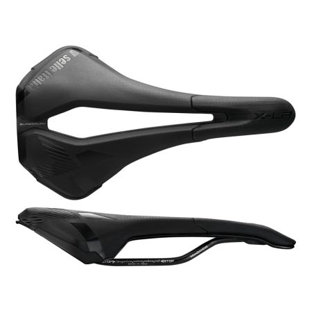 Siodło SELLE ITALIA X-LR TM AIR CROSS SUPERFLOW S (id match - S3) Manganese Tube 7, rpu, 215g czarne (NEW) 