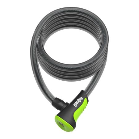 Zapięcie rowerowe ONGUARD NEON 8157GR Linka - 10mm 180cm - uchwyt + 2 x Klucze z kodem zielone 