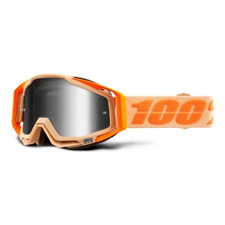 Gogle 100% RACECRAFT SAHARA (Szyba Srebrna Lustrzana Anti-Fog + Szyba Przezroczysta Anti-Fog + 10 Zrywek)