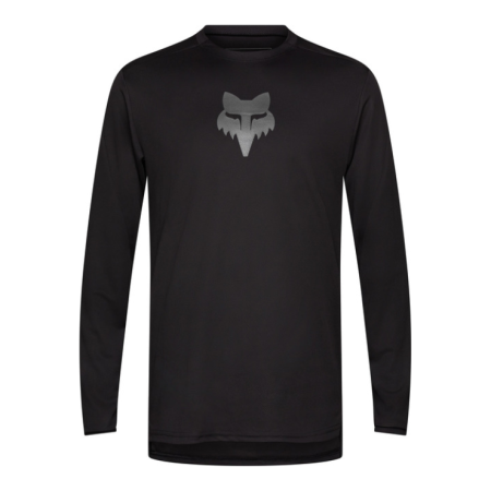 Koszulka Rowerowa z Długim Rękawem FOX Ranger Head Black