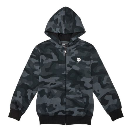 Fox Bluza Z Kapturem Na Zamek Junior  Head Black Camo Ys